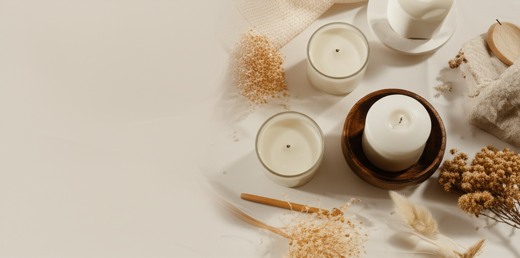 Minimal white hamper with silk ribbon